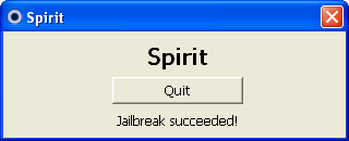 spirit jailbreak succeeded spirit jailbreak succeeded