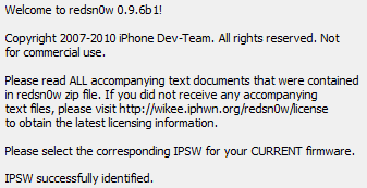 RedSn0w Jailbreak iOS 4.1 iPhone 3G