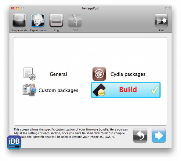 PwnageTool 4.3.3 Step 10