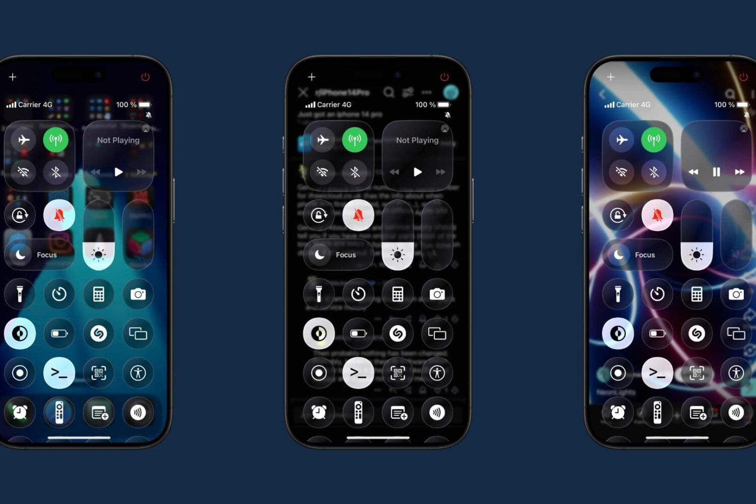 CC26 Control Center Liquid Glass for jailbroken devices.