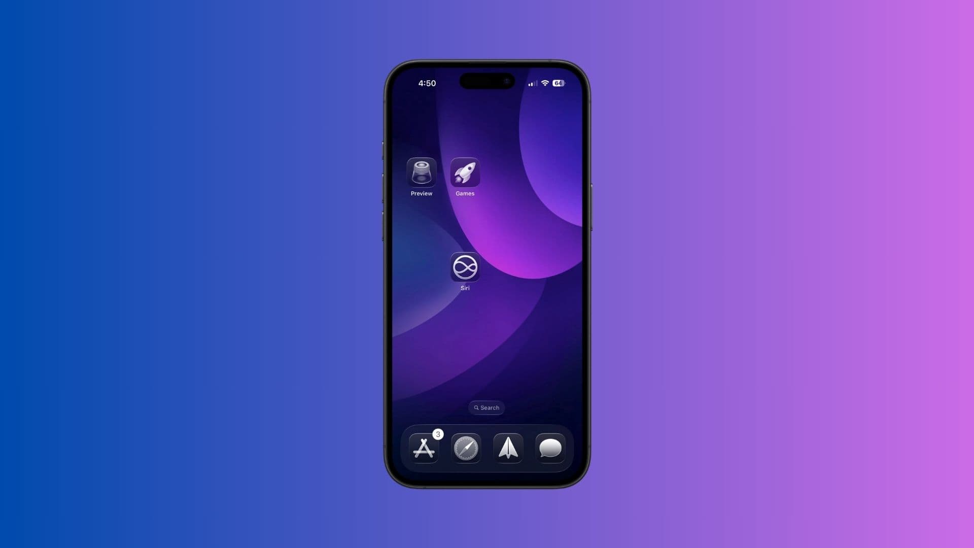 Siri icon on Home Screen iOS 26.
